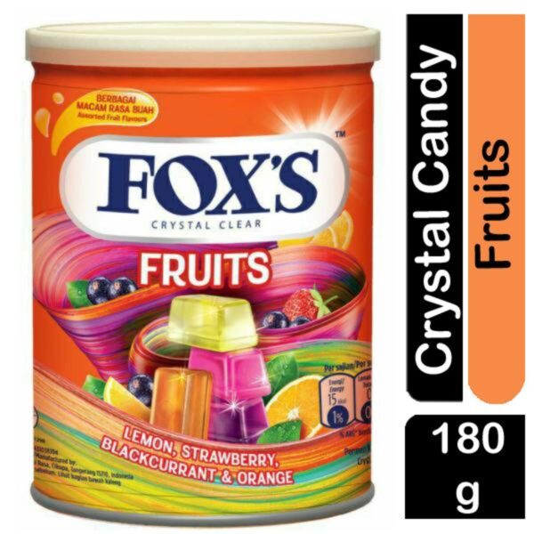 Fox's Crystal Clear Fruits Candy 180g-pakmart
