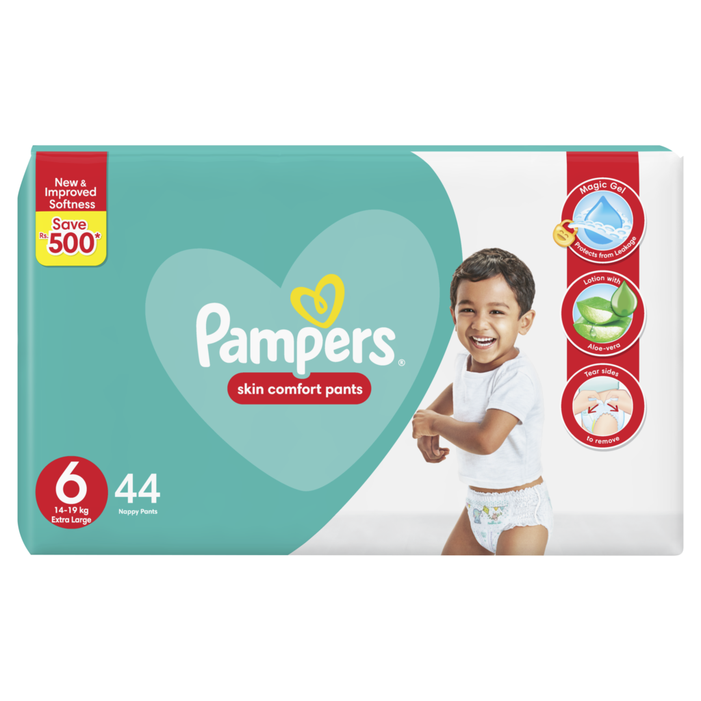 Pampers Baby Pants Diaper Extra Large Size 6 (14-19kg), 44 Counts ...