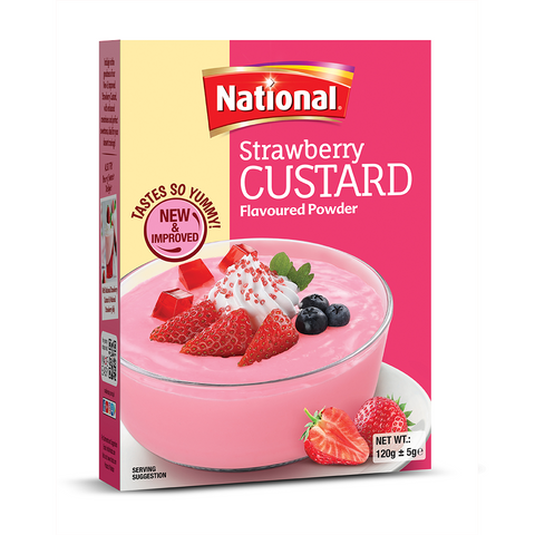 National Strawberry Custard 120 gm