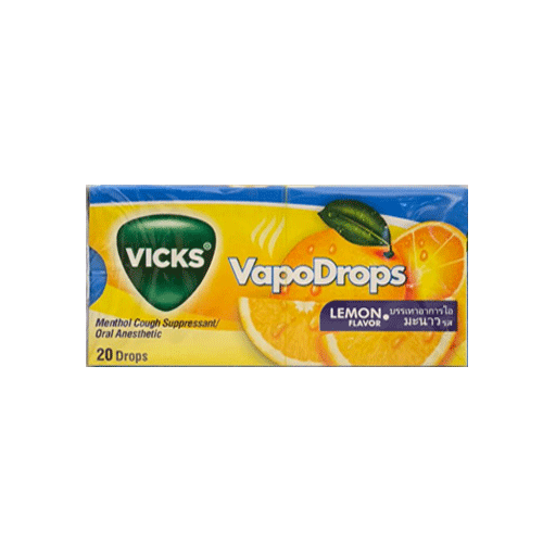 Vicks VapoDrops Lemon Flavor, 20 Drops