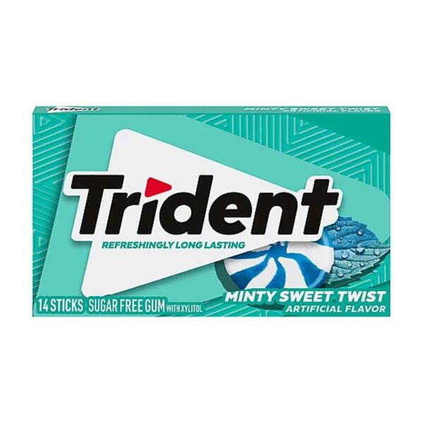 Trident Minty Sweet Twist Sugar Free Gum