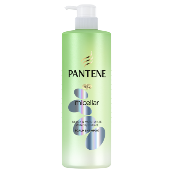 Pantene Pro-V Shampoo Micellar Detox & Moisturize Waterlily Extract - 530Ml