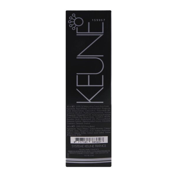 Keune Sleek & Shine Rebonding Extra Forte + Silk Protein Cream, With Fixing Balm, 85ml