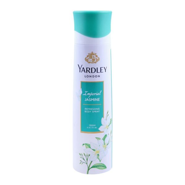 Combining floral freshness with a warm concoction of musk and amber, Yardley's Imperial Jasmine body spray is a lush and opulent fragrance.
