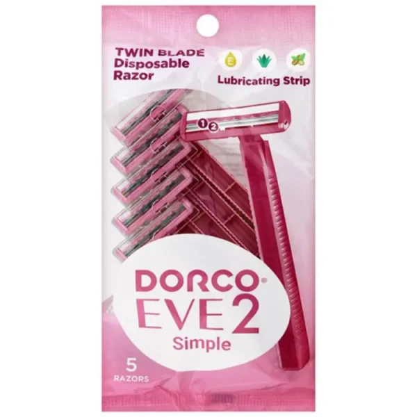 EVE 2 Simple Disposable Razor for Women Pack Of 5