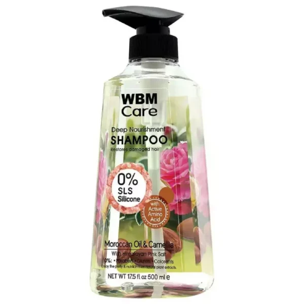 WBM Restores Damage Hair Shampoo - Moroccan & Camellia Shampoo - 16.9 fl oz