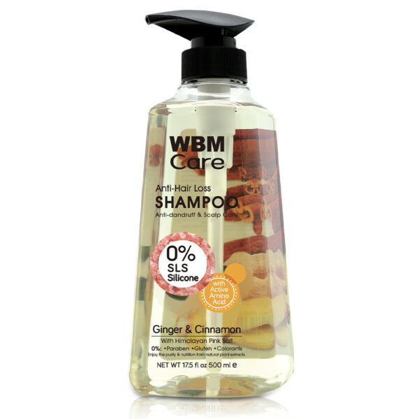 WBM Care Anti-Hair Loss Shampoo with Ginger & Cinnamon - 500 ml