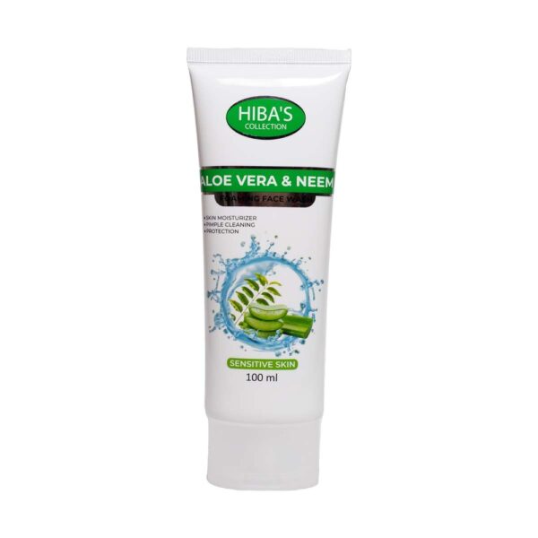 Hiba's Collection Aloe Vera and Neem Foaming Face Wash 100ml