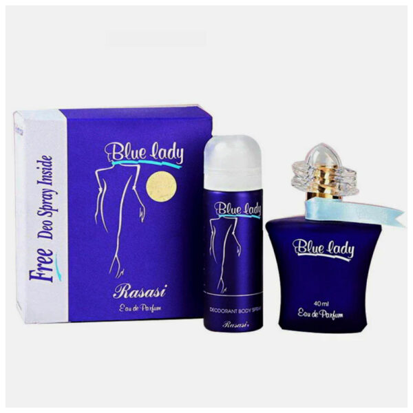 Sellion Blue Lady Rasasi Perfume With Free Deo For Women 40 ml