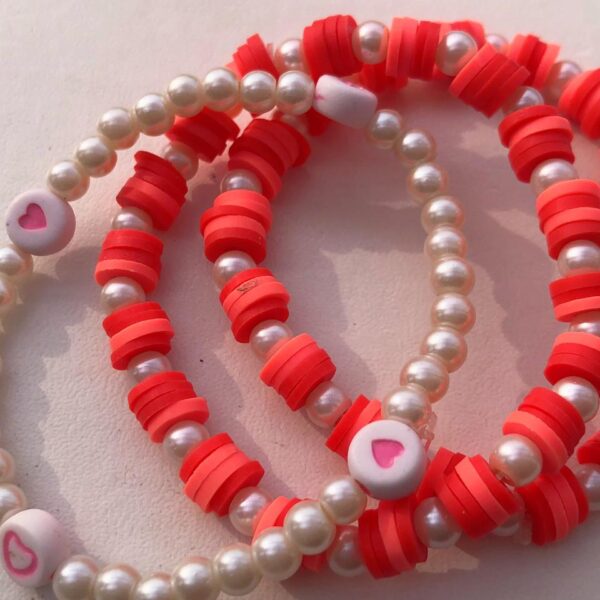 Beaded Bracelet, Handmade, Adjustable, Stretchy, 3 pcs Set, Wrist Jewelry, Friendship, Birthday gift For Girls
