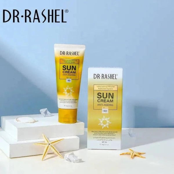 Dr.Rashel Sun Cream Anti Ageing SPF+++90 Protect Premature Skin Aging Whitening 60g