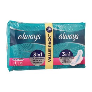 Always Ultra Thin Long 16Pads, Value Pack