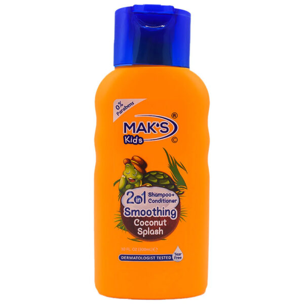 Maks Kids Smoothing Coconut Splash 2in1 Shampoo and Conditioner 300ml