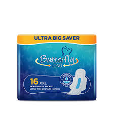 Butterfly Ultra Big Saver Sanitary Pads- Blue, XXL